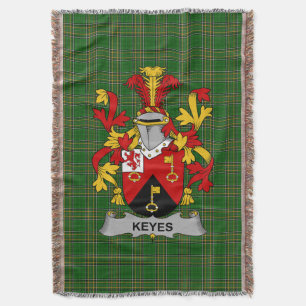 Ierse Keyes Wapen van Familie Crest Ierland Deken