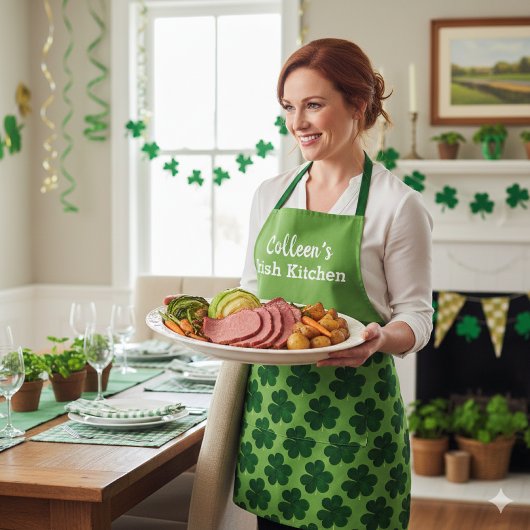 Ierse Kitchen St Patrick's Day personaliseren Schort