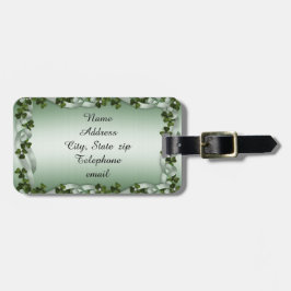 Ierse klaver bagagelabel