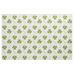 Ierse klaver & naam St. Patrick's Day gepersonalis Stof