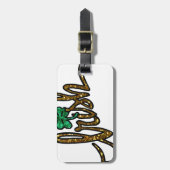 ierse klaver shamrock bagagelabel (Voorkant verticaal)