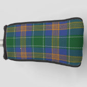 Ierse kleuren Clan McAuliffe MacAuliff Tartan Pset Golfheadcover (Voorkant)