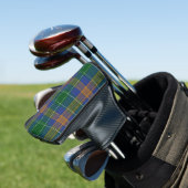 Ierse kleuren Clan McAuliffe MacAuliff Tartan Pset Golfheadcover (Insitu)
