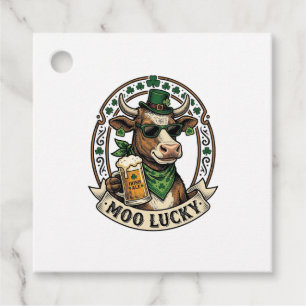 Ierse Koe Shirt Vintage St. Patrick Bier Design Bedankjes Labels