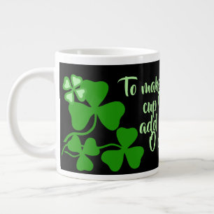 Ierse koffie/perfecte kop 18 Ierland shamrock/blac