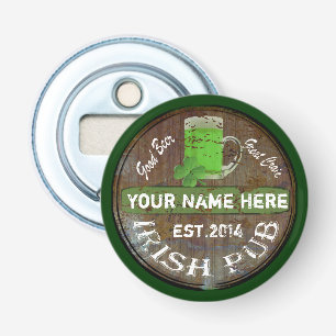 Ierse kroonfles button flesopener