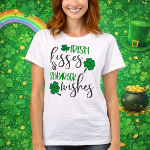 Ierse Kusjes & Shamrock Wensen T-shirt