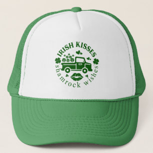 Ierse kussen Truck met klavers St. Patrick's Day Trucker Pet