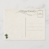  Ierse Lass met Fiddle Briefkaart (Achterkant)