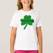  Ierse Lass Shamrock T-Shirt (Voorkant)