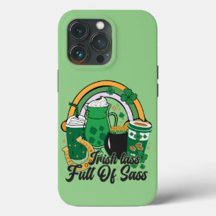 Ierse Lass vol Sass - Cheeky St. Patrick's Day iPhone 13 Pro Hoesje