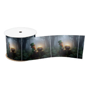 Ierse Leprechaun met een Pot met Goud Lint