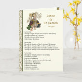 Ierse Lorica van St. Patrick Prayer Kaart (Gele Bloem)