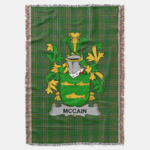 Ierse McCain of O_Kane Wapen van Familie Crest Deken