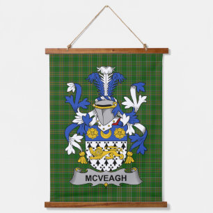 Ierse McVeagh of McFingah Wapen Familie Crest Hangend Wandkleed