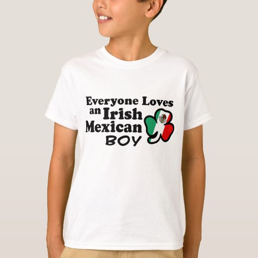 Ierse Mexicaanse jongen T-shirt (Voorkant)