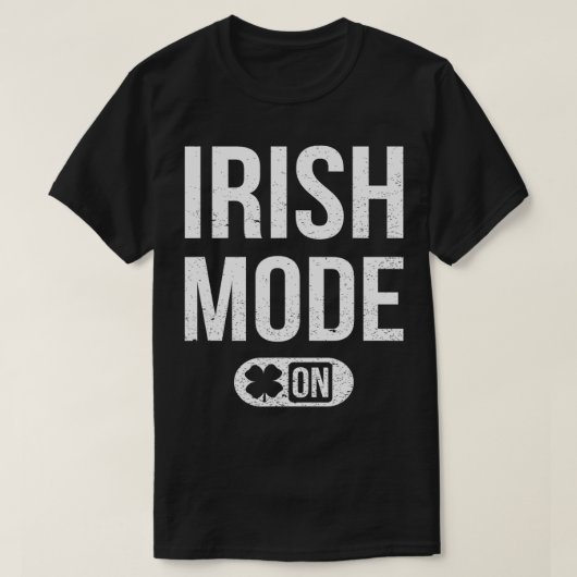 Ierse modus op St Patricks Attire Mannen Vrouwen K T-shirt (Design voorkant)