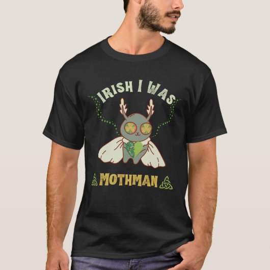 Ierse mothman St. Patrick's Day T-shirt (Voorkant)