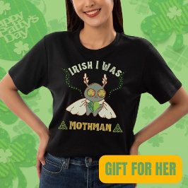 Ierse mothman St. Patrick's Day T-shirt