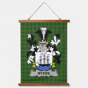 Ierse Myers Wapen Familie Crest Hangend Wandkleed