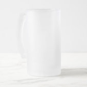 Ierse ogen glimlachen matglas bierpul (Voorkant links)