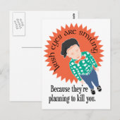 Ierse ogen lachen... briefkaart (Voorkant / Achterkant)