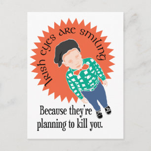 Ierse ogen lachen... briefkaart