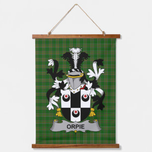 Ierse Orpie Wapen Familie Crest Hangend Wandkleed