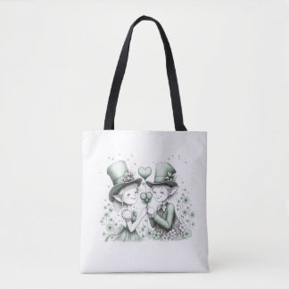 Ierse Pixie Magie St, Patty's Day t-shirt Draagtas
