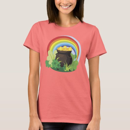 Ierse pot met gouden T-shirt (Voorkant)