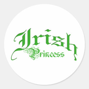 Ierse Prinses Ronde Sticker