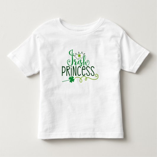 Ierse prinses | St. Patrick's Day Kinder Shirts (Voorkant)