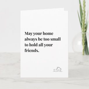 Ierse quote, moge uw huis altijd Poster Kaart