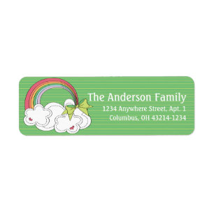 Ierse Regenboog St. Patrick's Day Labels