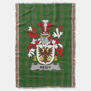 Ierse Reidy of O_Reidy Wapen Familiecrest Deken