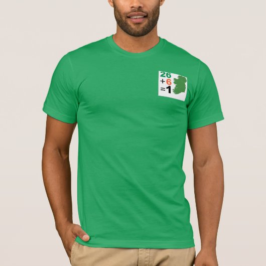 Ierse Republiek 26+6=1 TShirt Green (Voorkant)