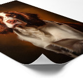 Ierse rode en witte setter poster (Hoek)