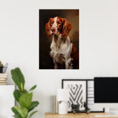 Ierse rode en witte setter poster (Thuiskantoor)