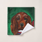 Ierse Rode Setter Bad Handdoek (Wasdoekje)