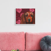Ierse Rode Setter Canvas Afdruk (Insitu (Woonkamer))