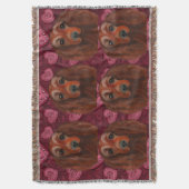 Ierse Rode Setter Deken (Voorkant Verticaal)