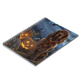 Ierse Rode Setter Halloween Spooky Notitieboek (Linkerzijde)