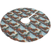 Ierse rode setter hond kerst feestelijk kerstboom rok (Gekanteld)