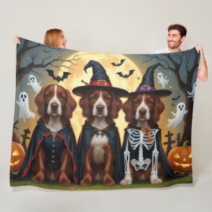 Ierse Rode Setter Honden Pompoen Halloween Grappig Fleece Deken