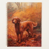 Ierse rode setter in herfst laat Herfst inspireren Planner (Voorkant)