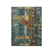 Ierse Rode Setter Kerstvakantie Notitieblok (Gedraaid)