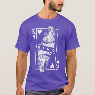 Ierse rood en wit setter koning van harten IRWS ho T-shirt