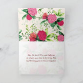 Ierse roze groene klaver kaart (Binnen)