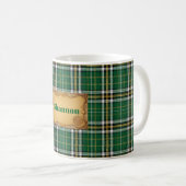 Ierse ruit St. Patrick's Day Koffiemok (Voorkant rechts)