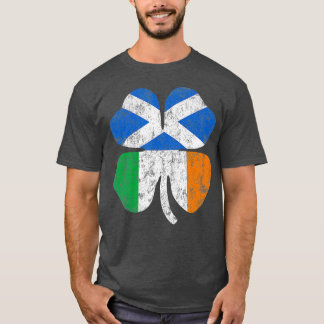Ierse Schotse vlag Ierland Schotland St Patricks D T-shirt